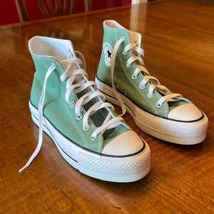 Green Chuck Taylor All Star Lift Platform